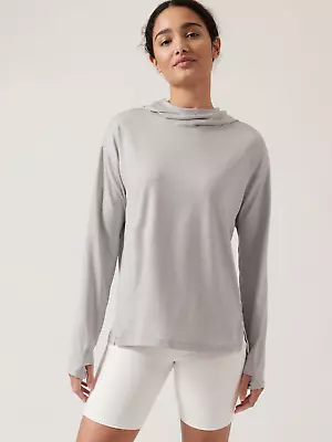 Buy Athleta Women's Uptempo Elevated Hoodie Norwegian Gray Size Medium • 33.15£