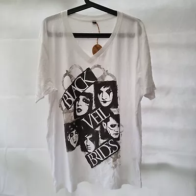 Buy Black Veil Brides Band T Shirt Size Large White Graphic • 14.99£