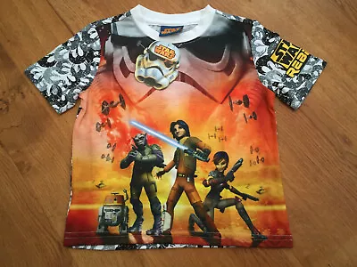Buy Star Wars Rebel Boys All-Over-Print T-Shirt - BNWT - 3-4 Years • 3.50£