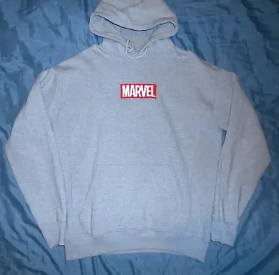 Buy Men's Marvel Pull & Bear Grey Hoodie Sweater Size Large Pit To Pit 24  • 22.99£