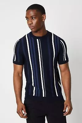 Buy BURTON Vertical Stripe Knitted Crew Tee • 16£