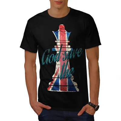Buy Wellcoda God Save The Queen Mens T-shirt, Brit Graphic Design Printed Tee • 15.99£