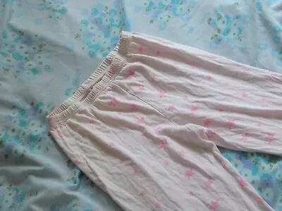 Buy BHS Pyjama Bottom 7 - 8 Years Pink Stars Print Elasticated • 3.50£