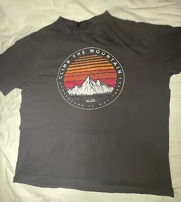 Buy Peter Storm Mens M Black Climb The Mountain Graphic Print Cotton T-Shirt • 11.99£