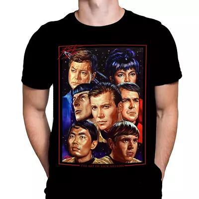 Buy STAR TREK COLLAGE -  Movie Poster Art - T-Shirt By Rick Melton / Space / Sci-Fi • 20.95£