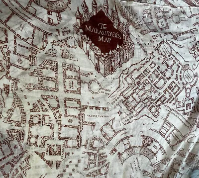 Buy Harry Potter The Marauder's Map Illustrated Lightweight Polyester Scarf 73X 24 • 14.21£