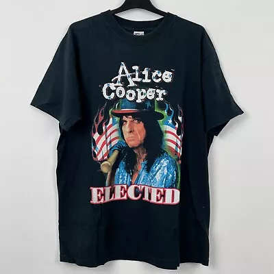 Buy Vintage 2003 Alice Cooper Brooks & Dunn Red Brick Road Rare Tour T-Shirt L 0473 • 5£
