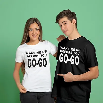 Buy WAKE ME UP BEFORE YOU GO GO T-Shirt Wham! George Michael Top Fancy Dress 80s • 9.99£