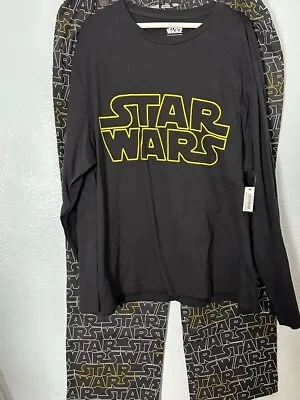 Buy Star Wars Pajamas Set Long Sleeve Shirt Lounge Pants Sleepwear Womens Size XL • 10.24£