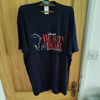 Buy Dewynters, Disney Beauty And The Beast Tour T Shirt, Navy, Size Xl • 3£