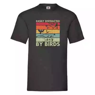 Buy Easily Distracted By Birds T Shirt Small-2XL • 11.49£