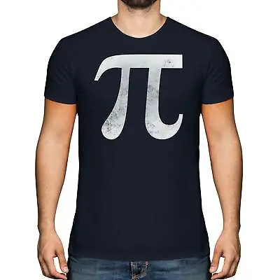 Buy Pi Symbol Distressed Print Mens T-shirt Vintage Style Design Top Maths Geek Gift • 9.95£