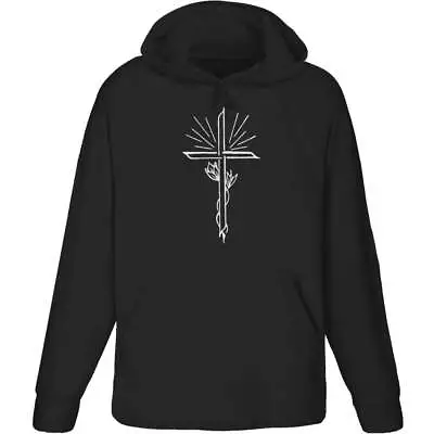 Buy 'Shining Cross With Flowers' Adult Hoodie / Hooded Sweater (HO016532) • 24.99£