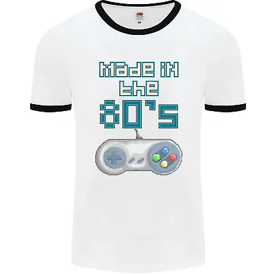 Buy Made In The 80's Funny Birthday Retro Mens Ringer T-Shirt • 9.99£