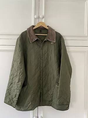 Buy Barbour Liddesdale Quilted Jacket Mens XXL Olive Green Lightweight Outdoors • 35£