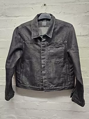 Buy Peter Werth Metallic Indigo Denim Button Front Jacket Size 3 Medium 21.5 P2p • 4.99£