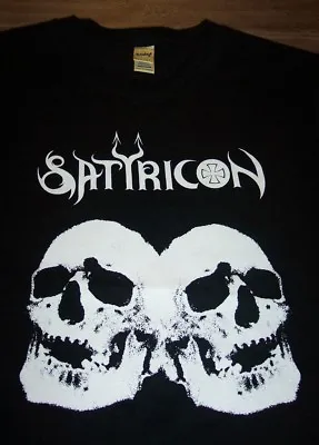 Buy WOMEN'S TEEN SATYRICON Skulls T-shirt MEDIUM METAL Band NEW • 18.94£