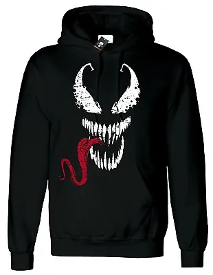 Buy Spiderman Hoody Venom Face Tongue Marvel DC Deadpool Gym Xmas Gift Hoodie Hood • 32.99£