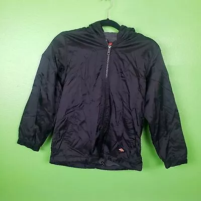 Buy Dickies Kids Unisex Black Zip Up Hoodie Jacket Size Medium 10/12 • 20.04£