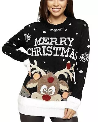 Buy Womens Sweaters Pullover Womens Jumper Women Merry Christmas Jumpers For Women • 15.49£