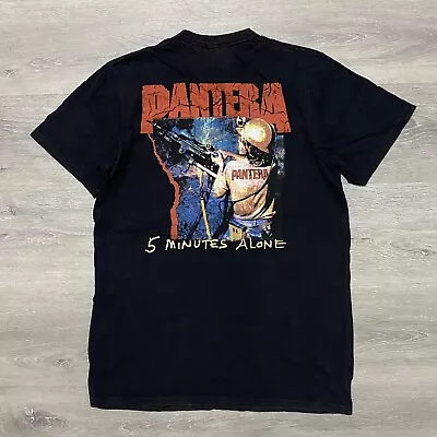 Buy Pantera Black T-Shirt Medium Double Sided Graphic Metal Band Tee Y2K Shirt • 25.28£