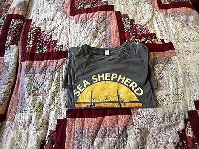 Buy Sea Shepherd Vintage Retro T Shirt Mens Large • 3.20£
