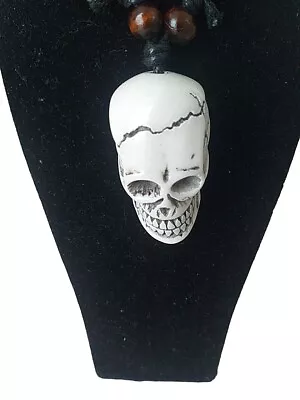 Buy Skull Skeleton Pendant Necklace Biker Gothic Steampunk Punk Mens Jewellery Gift  • 0.99£