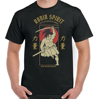Buy Ronin T-Shirt Spirit Mens Martial Arts Samurai MMA Sword Katana Gym Training Top • 10.99£