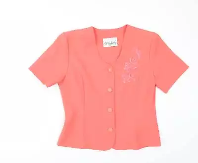 Buy Park Lane Womens Orange Jacket Size 12 Button • 9.25£