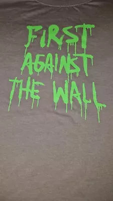 Buy Banksy  First Against The Wall  Tshirt Size XL Unworn Rare Official Merchandise • 215£