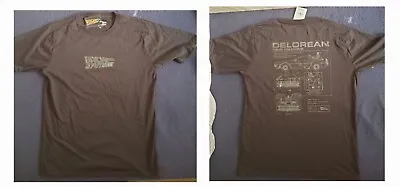 Buy Back To The Future Delorean Black T-Shirt Size L Large • 9.99£