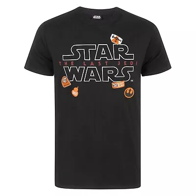 Buy Star Wars Mens The Last Jedi Badges T-Shirt NS4398 • 15.75£