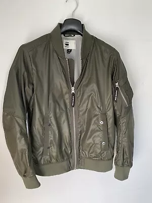 Buy  Khaki Green Mens MA-1 Style Bomber Jacket, G Star Raw, Size Medium   • 29£