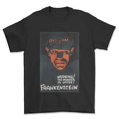 Buy Frankenstein T-shirt 1931 Teaser Poster Horror Monster Unisex Tshirt • 12.99£