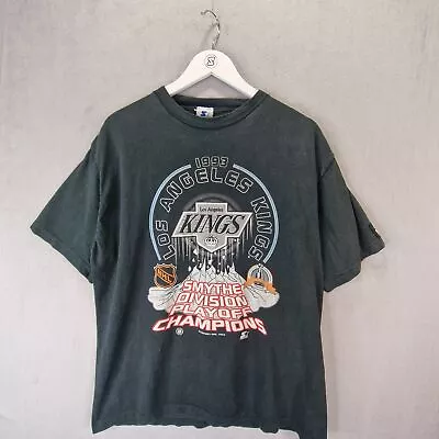 Buy Starter Los Angeles Kings T Shirt Mens XL Extra Large Black 1993 Single Stitch • 39.99£