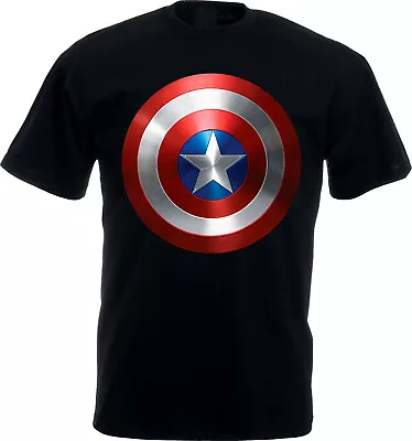 Buy Captain America T-shirt, Classic Shield Tee, Super Soldier Tee,Unisex Tee Top • 9.49£