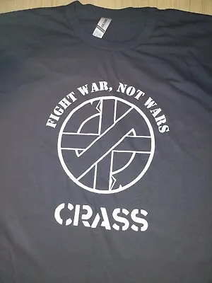 Buy Crass Fight War Not Wars Black T-shirt Brand New Punk Anarchy • 10.49£