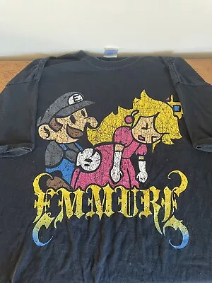 Buy EMMURE 8 Bit Plumber “Doggy Style First” Metalcore Band T-Shirt (Large) • 11£