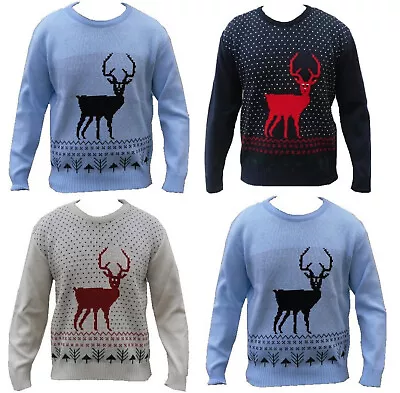 Buy Unisex Men Women Santa Snowman Xmas Christmas Novelty Fairisle Jumper Sweater • 13.95£