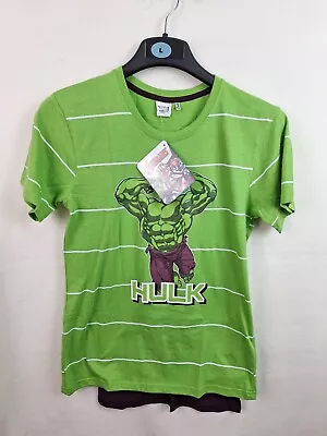 Buy Marvel Boys Hulk Avengers Green T Shirts With Cape For Kids And Teens 13-14y • 10.95£