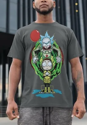Buy Rick And Morty T-Shirt IT! & Morty Officil Fan Merch Unisex Grey Tee • 10.25£