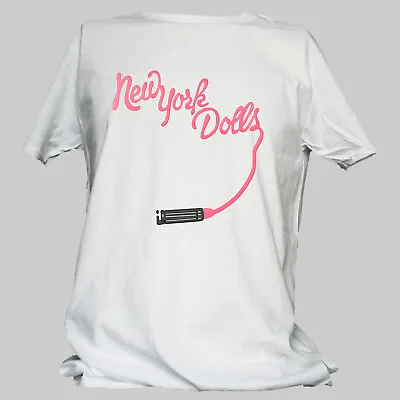 Buy New York Dolls Punk Rock Short Sleeve White Unisex T-shirt S-3XL • 14.99£