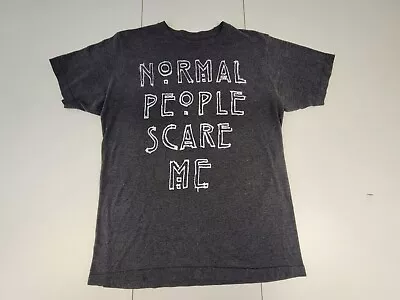 Buy Official American Horror Story  Normal People Scare Me  T-Shirt Sz L Ripple J • 15.43£