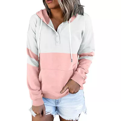 Buy Women Lady Hoodies Sweatshirt Jumper Hooded Long Sleeve Pullover Tops Blouse` • 11.83£