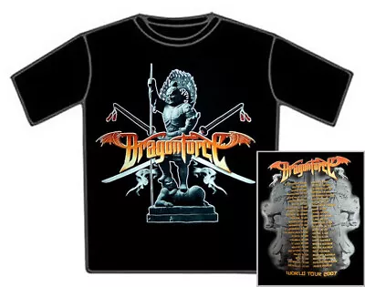 Buy DRAGONFORCE Smokin' World Tour 2007 - Official Licensed Band T Shirt Rock • 21.99£