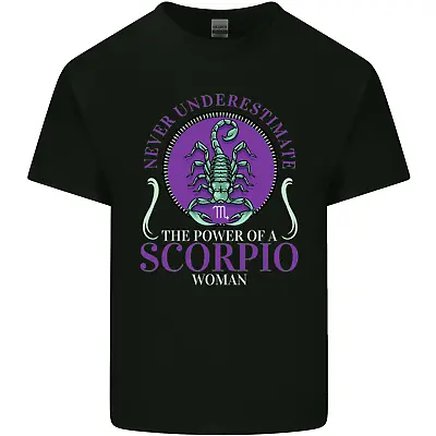 Buy The Power Of A Scorpio Woman Star Sign Mens Cotton T-Shirt Tee Top • 8.75£