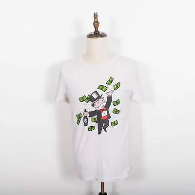 Buy Saint Philippe Paris Monopoly Print White Short Sleeve Shirt Mens M • 12.16£