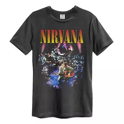 Buy Nirvana: Unplugged In New York T-Shirt Unisex Charcoal Tee Top - Official Merch • 27.99£