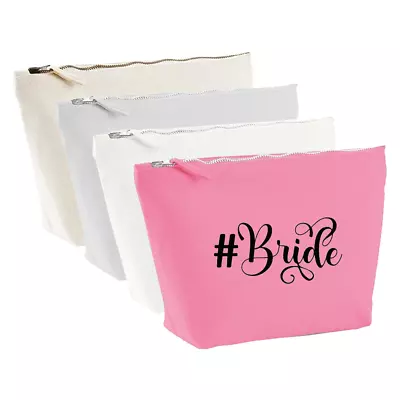 Buy #Bride Cosmetic Makeup Bag Wedding Marriage Gift Accessory Pouch Beauty Storage • 13.25£