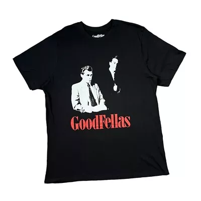 Buy GOODFELLAS Cult Gangster Movie Spellout Graphic Short Sleeve T-Shirt XXL Black • 12£